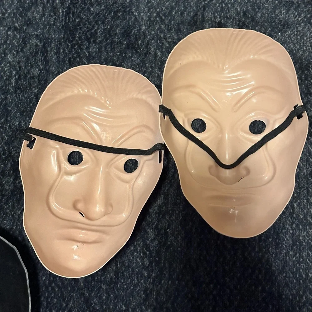 Money Heist Salvador Mask - Cosplay, Halloween, Realistic Movie Prop (2pack